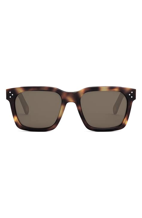 CELINE Bold 3 Dots Geometric Sunglasses, 54mm 